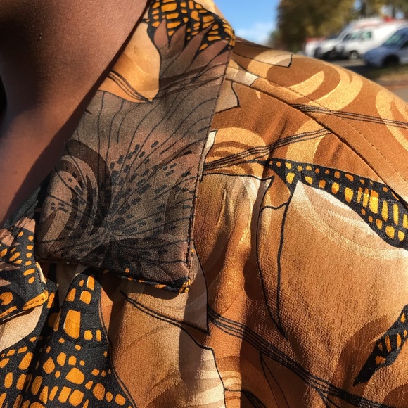 ADAM DOUGLASS Vintage Floral Print Silk Jacket - Picture 4 of 8